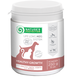 complementary feed for growing dogs and cats for teeth, joints &amp; bones